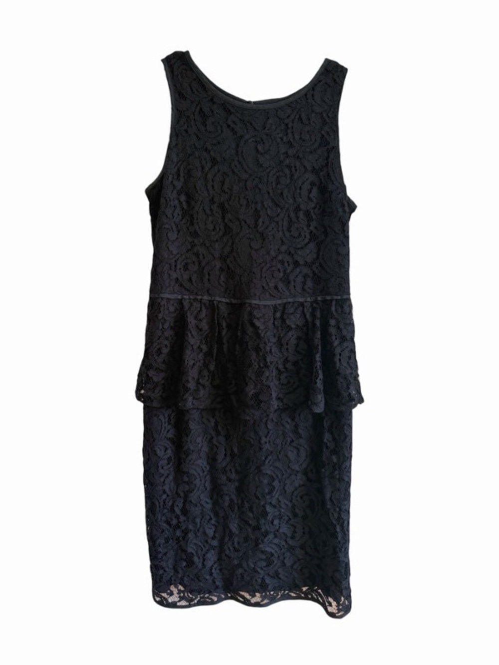 Banana Republic Black Lace Peplum Dress